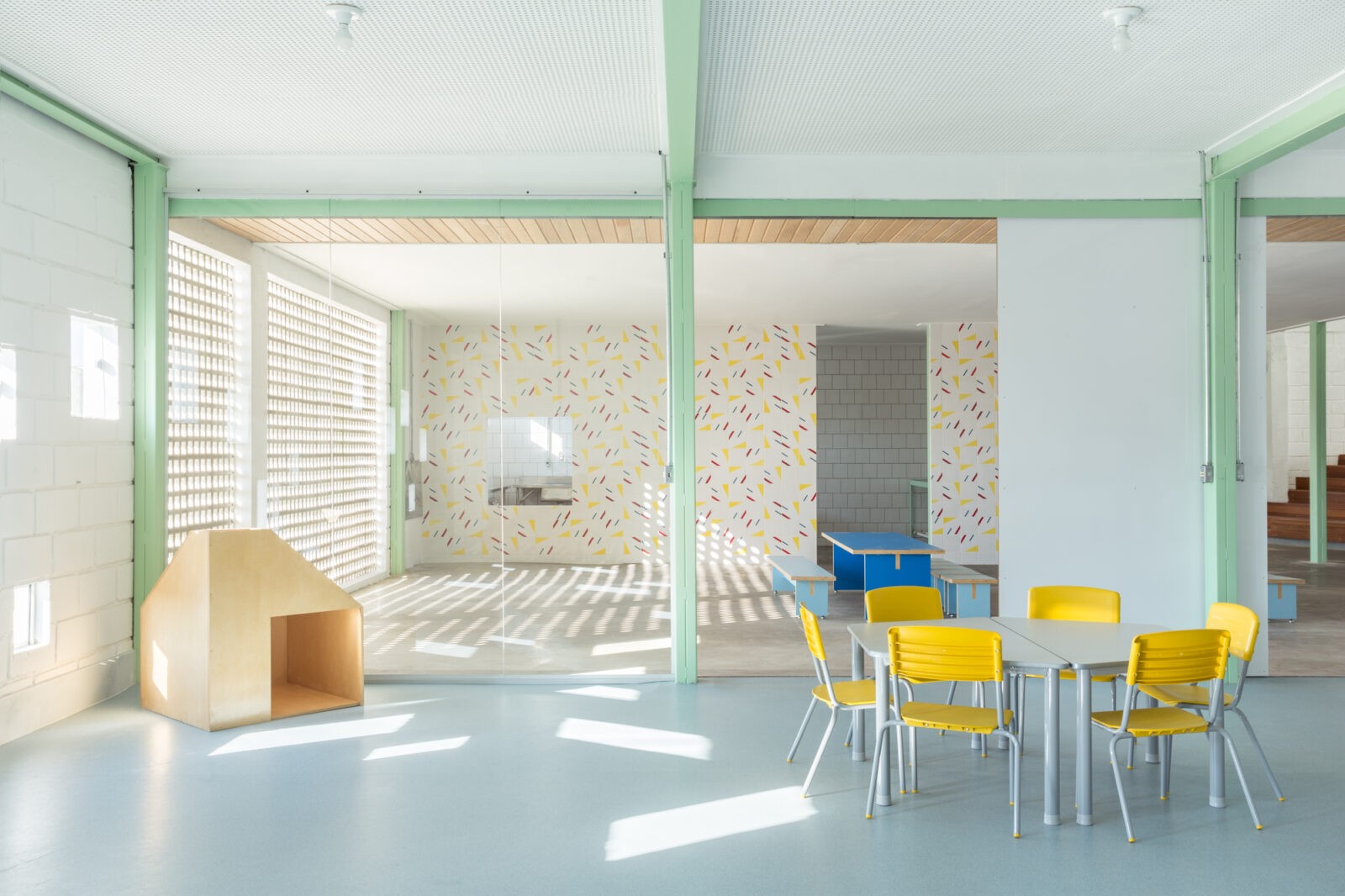 Escola infantil casa fundamental projeto arquitetônico arquitetura escolar Gabriel Castro Belo horizonte