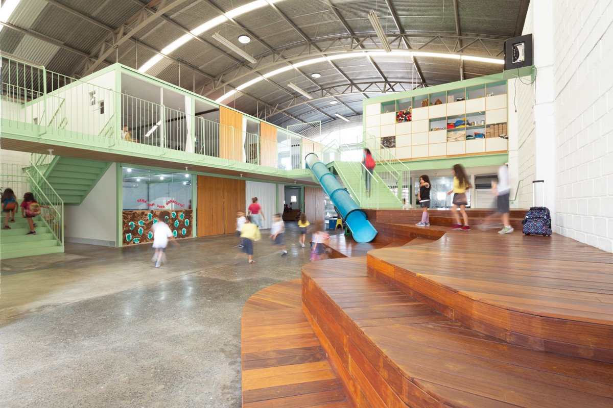 Escola infantil Arquitetura Escolar Casa Fundamental projeto arquitetônico Gabriel Castro reforma