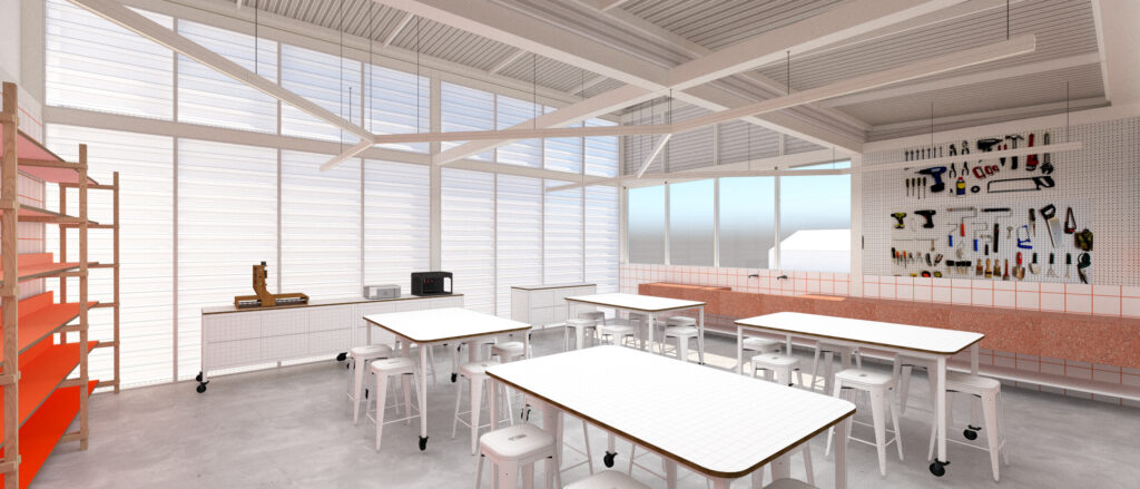 Projeto Escola makerspace Belo Horizonte infantil arquitetura