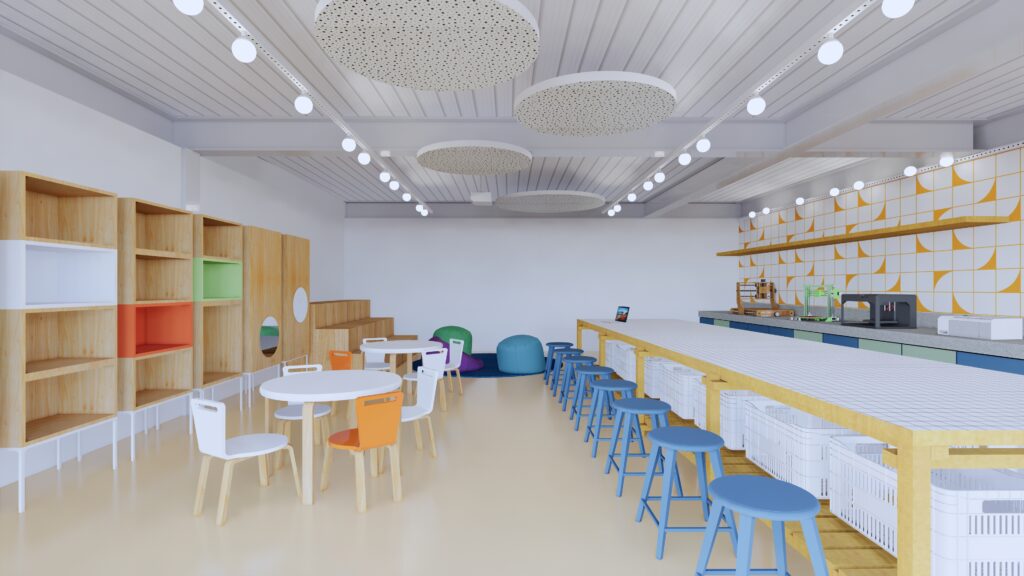 makerspace escola infantil projeto arquitetônico gabriel castro arquitetura escolar reforma belo horizonte colégio